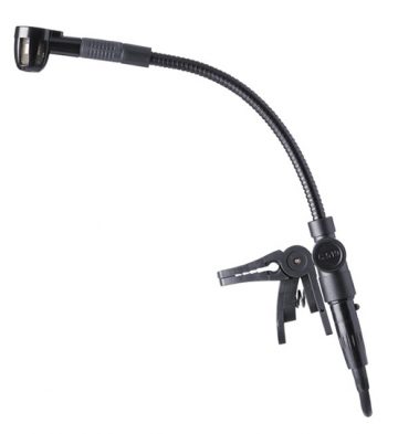 AKG C519 ML Professional miniature clip-on condenser microphone with mini XLR to mini XLR cable and A400 adapter plate