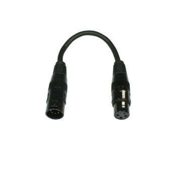 Accu-Cable 3pin Female / 5pin Male DMX Convertor