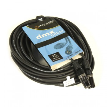 Accu-Cable DMX XM - XF 3pin 15m