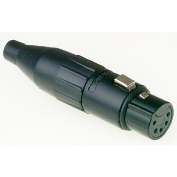 Amphenol AC5FB Female XLR 5-Pin Inline Black