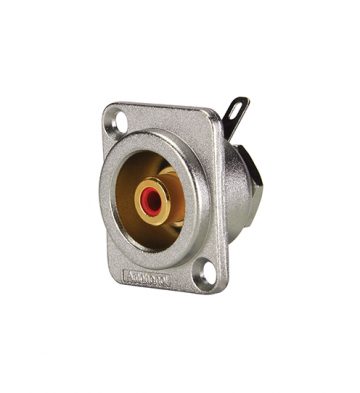 Amphenol ACJD-RED RCA chassis mount Red