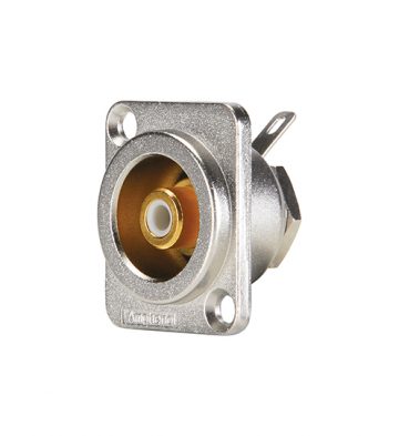 Amphenol ACJD-WHT RCA chassis mount White