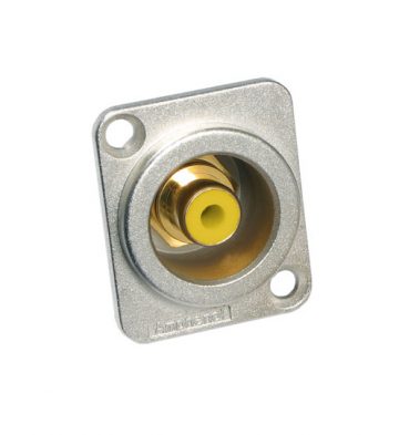 Amphenol ACJD-YEL RCA chassis mount Yellow