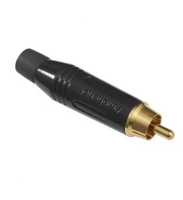 Amphenol ACPR-BLK RCA male Plug Black
