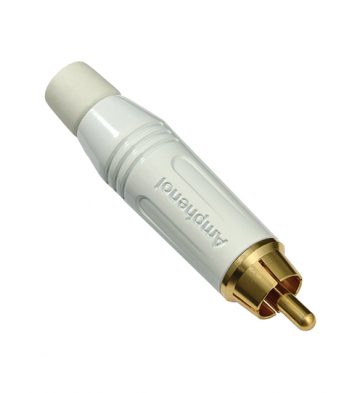 Amphenol ACPR-WHT RCA male Plug White