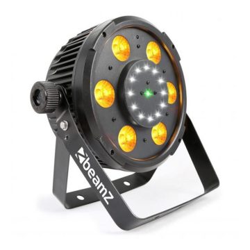 BX100 PAR 64 WITH COB LED AND STROBE + LASER 6x 6W 4-1 RGBW LEDS