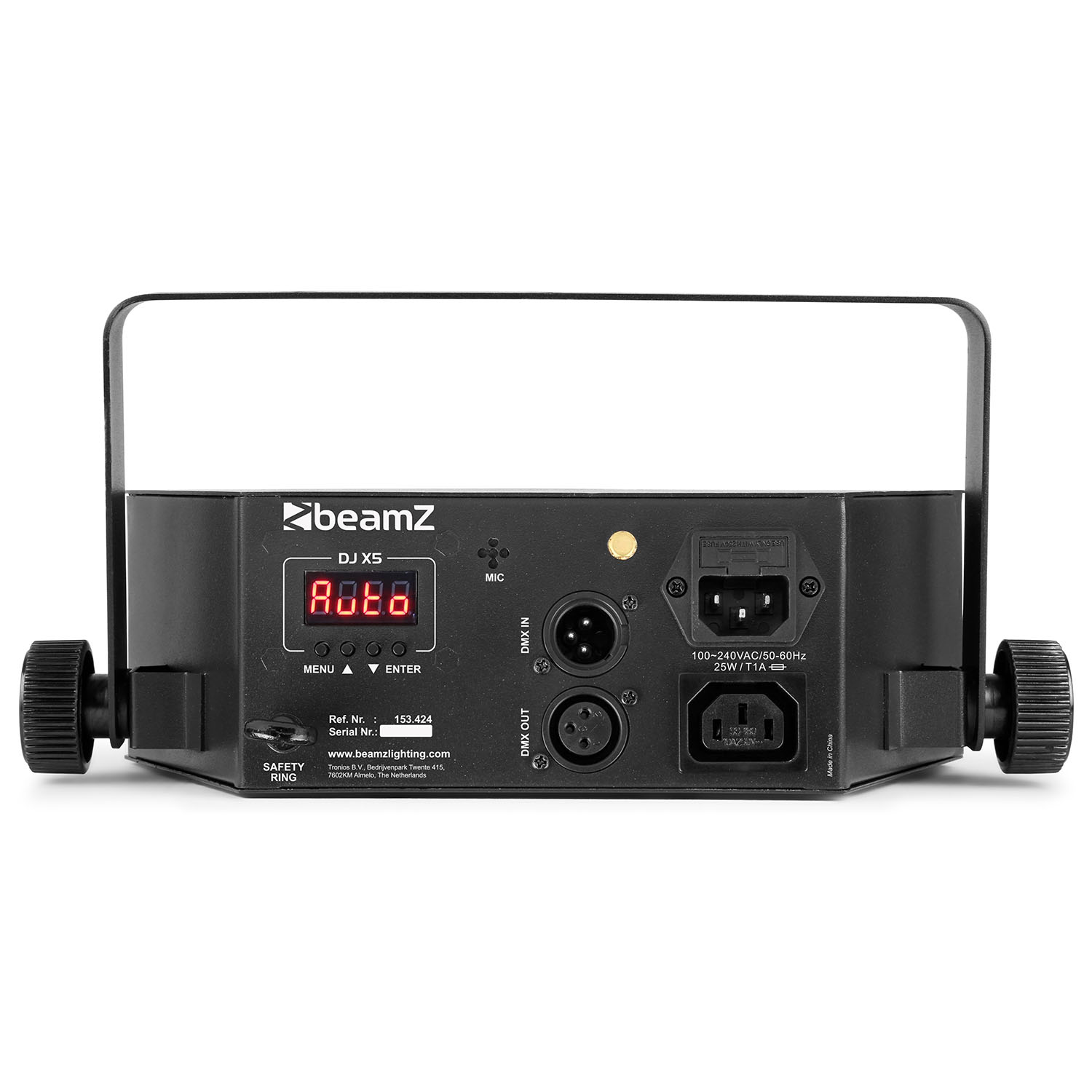 Beamz DJX5 ARRAY LED STROBE EFFECT 5x 10W RGBUV IR DMX - Image 3