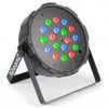 Beamz FLATPAR118B LED PAR 64 FLATPAR 18x 1W RGB DMX IRC BATTERY