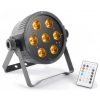 Beamz LED PAR 56 FLATPAR 7x 15W RGBWA LEDs DMX IR