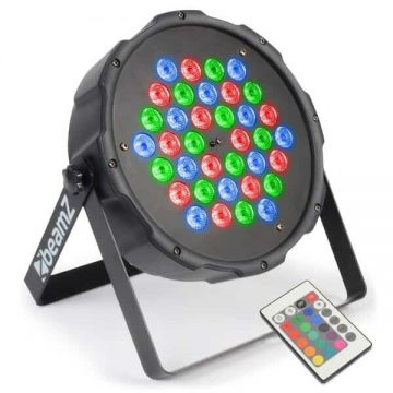 LED PAR 64 FLATPAR 36X 1W RGB DMX IRC