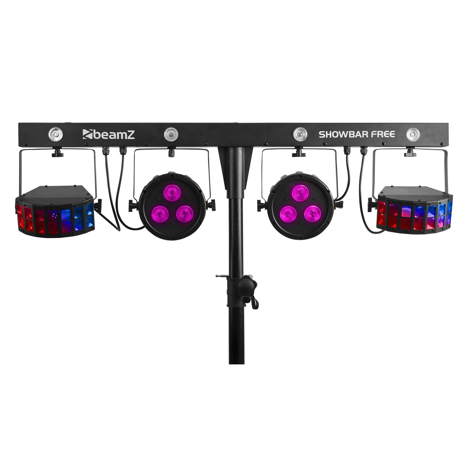 LED SHOWBAR FREE 2X PAR 4x 4in1 2X DERBY IRC