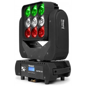 Beamz MATRIX33 LED MOVING HEAD 9x 15w RGBW LEDS DMX - Image 3