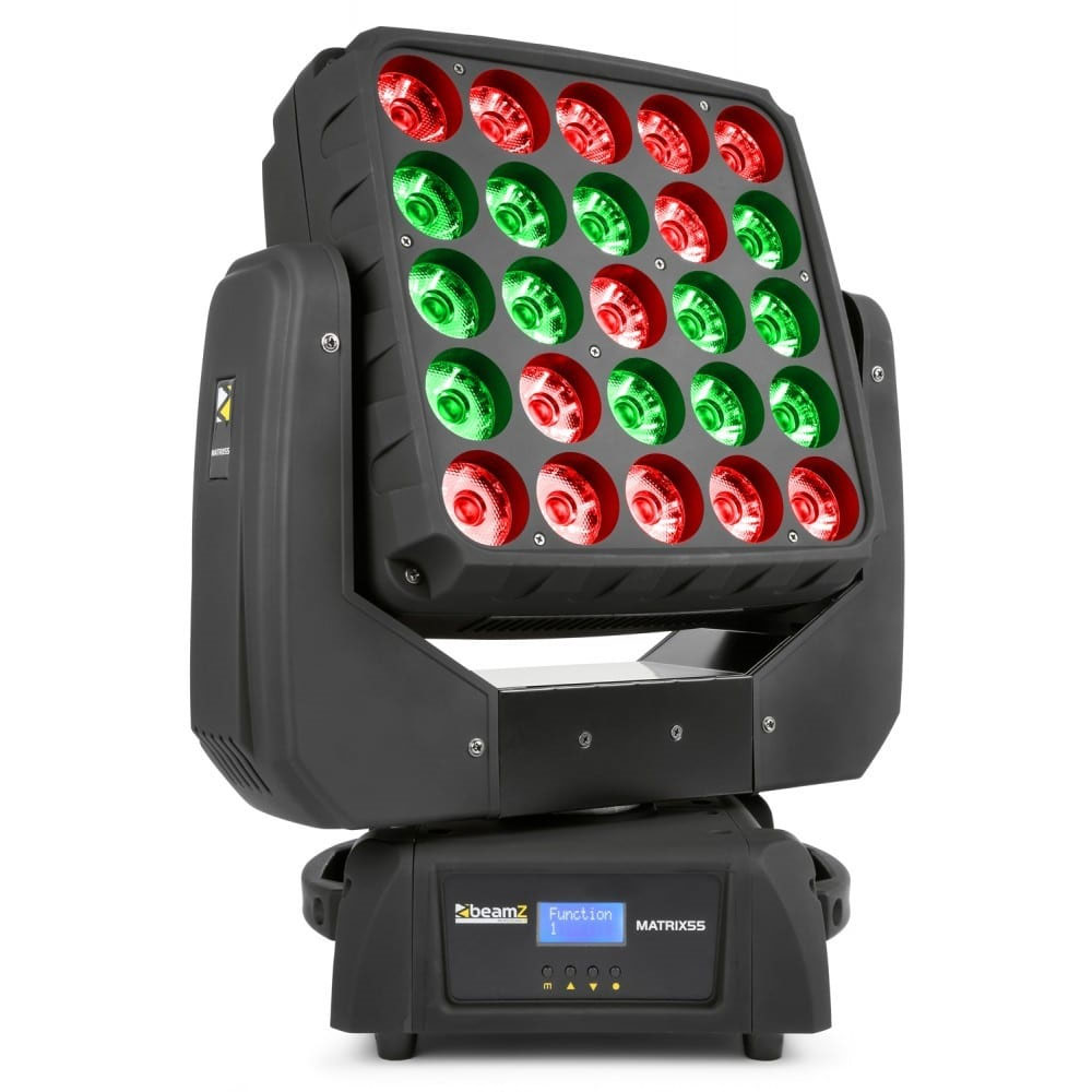 Beamz MATRIX55 QUAD MOVING HEAD 2PC IN FLIGHTCASE RGBW 25x 15W - Image 3