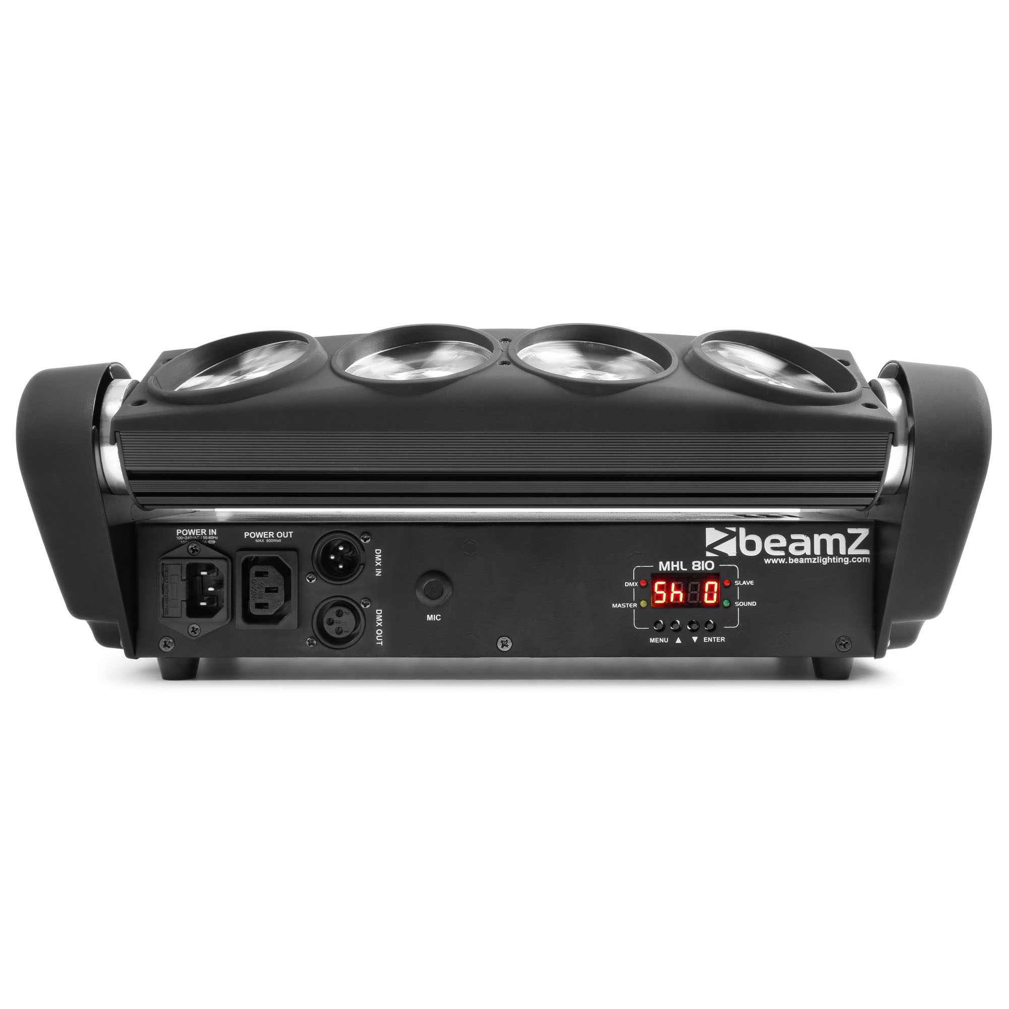 Beamz MHL-810 LED Moving Head Colour Double Sweeper 8x 10w Quad