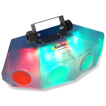 Beamz MINI 4 HEAD MOON CLEAR LED 132x RGBA LEDs