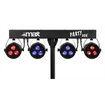 PARTYBAR07 SET 4X PAR BATTERY POWERED
