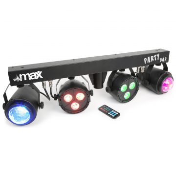PARTYBAR1 2X PAR 3x 3W RGBW, 2 JELLYMOON DMX