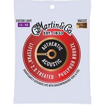 CF Martin MA535T Strings Authentic Acoustic Lifespan 2.0 Phosphor