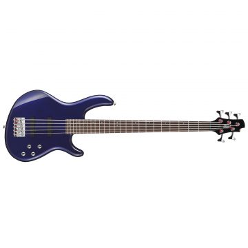CORT ACTION BASS V PLUS 5 String Bass Guitar (Blue Metallic)