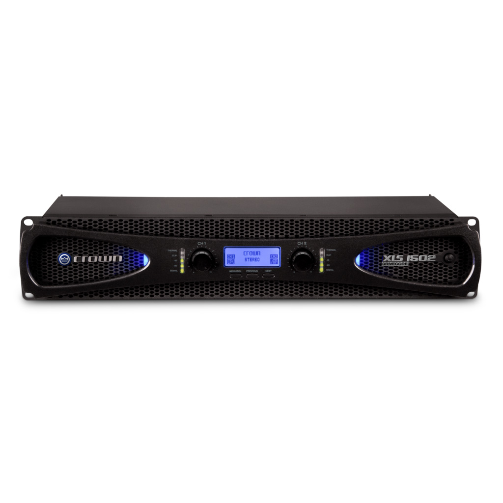Crown XLS 1502 Two-channel, 525W at 4ohm Power Amplifier