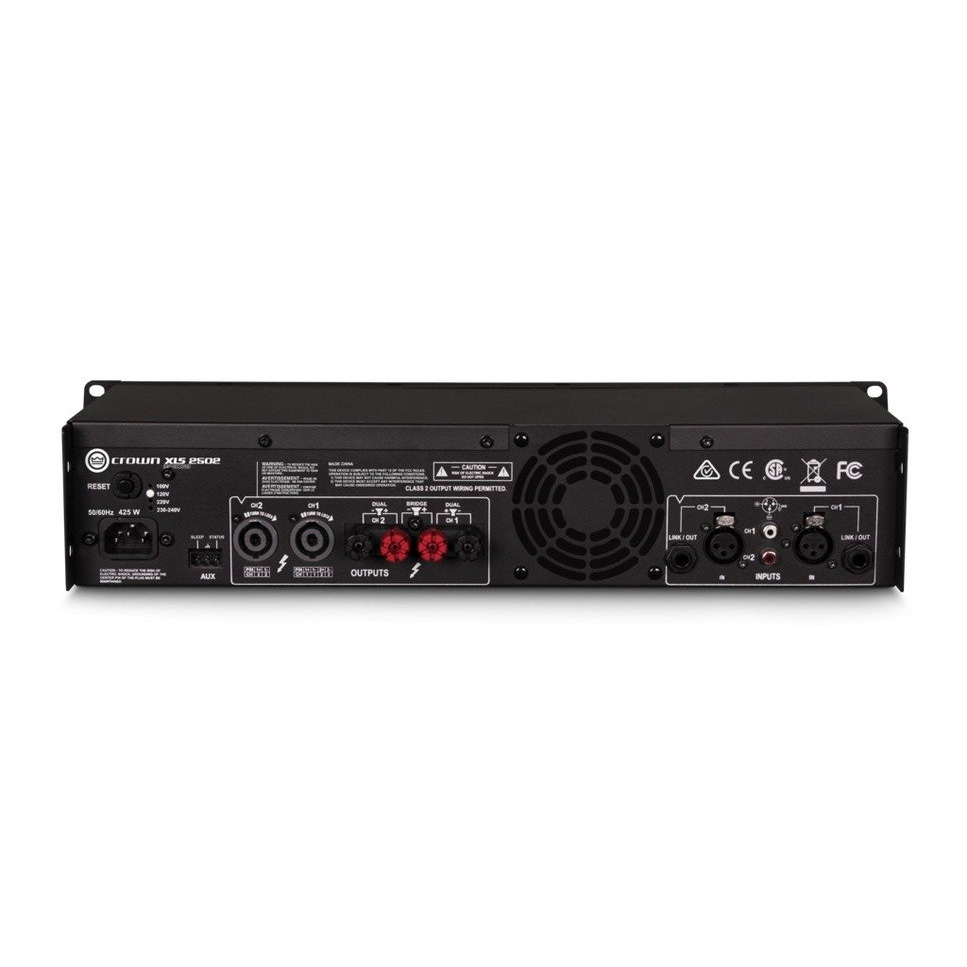 Crown XLS 2502 Two-channel, 775W at 4ohm Power Amplifier - Image 2