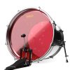 Evans BD22HR Hydraulic Red Clear 22″ Drumhead