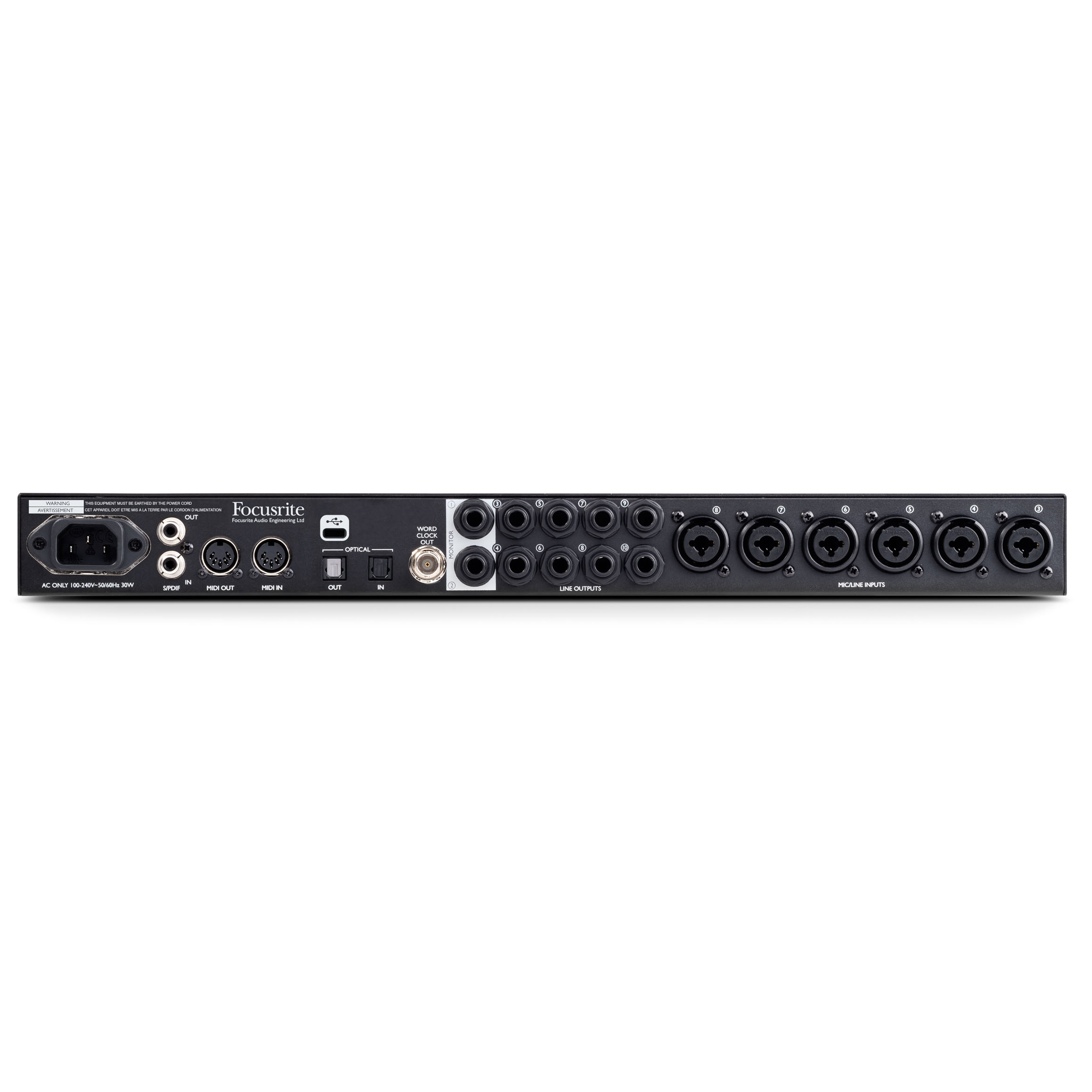 Focusrite Clarett 8Pre USB 18-IN, 20-OUT USB AUDIO INTERFACE - Image 2