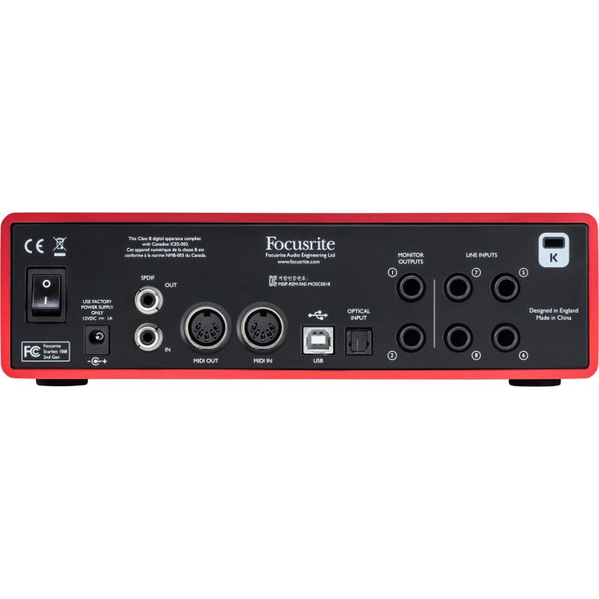 Focusrite Scarlett 18i8 Gen2 USB Audio Interface - Image 2