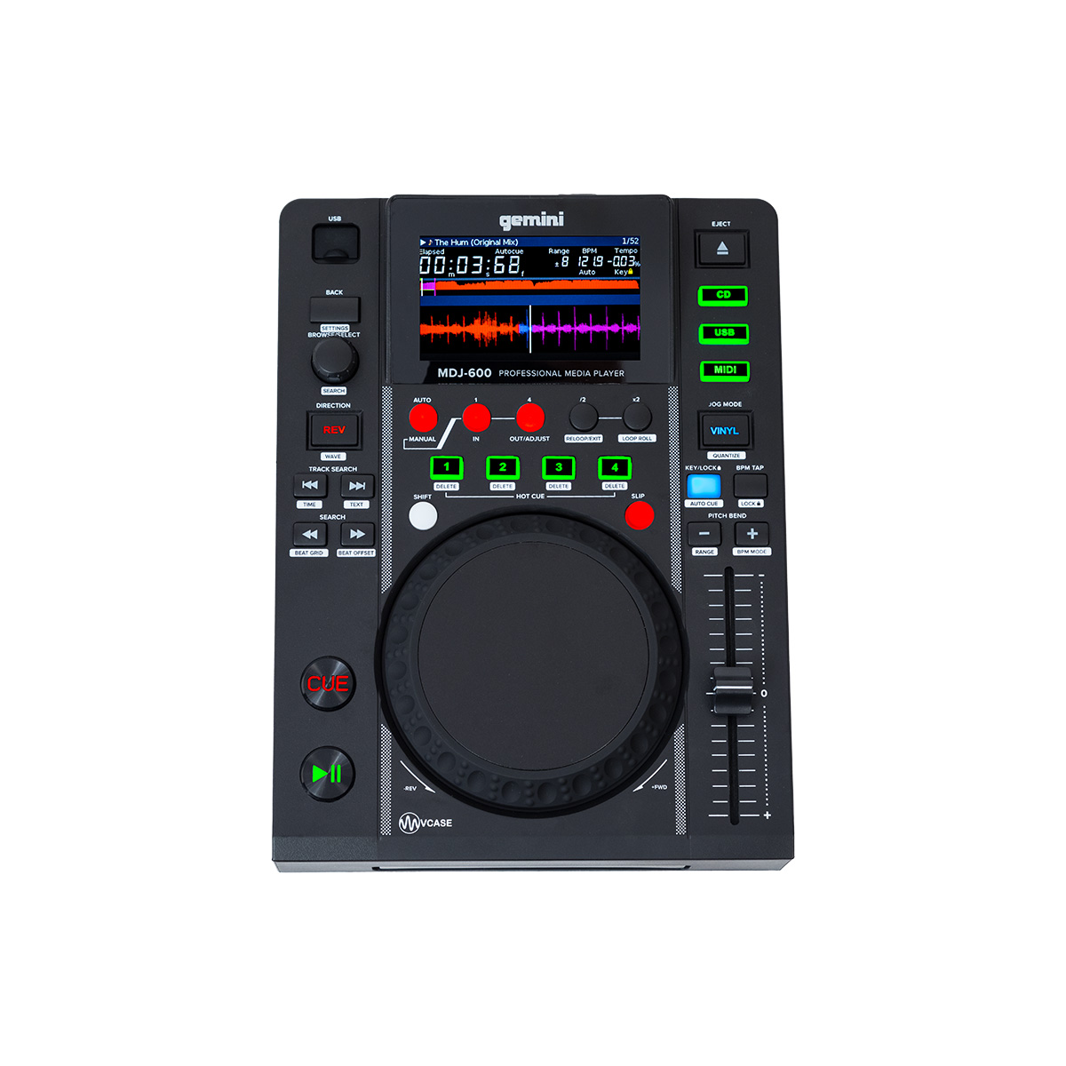 Gemini MDJ Series MDJ-600 Professional Audio DJ Media Player