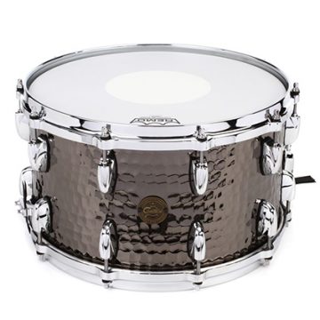 Gretsch Hammered Black Steel Snare Drum - 8" x 14"