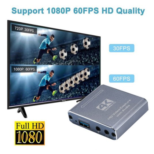 HDMI PASS TROUGH TO USB CAPTURE CARD WITH MIC IN AUDIO OUT - Image 2