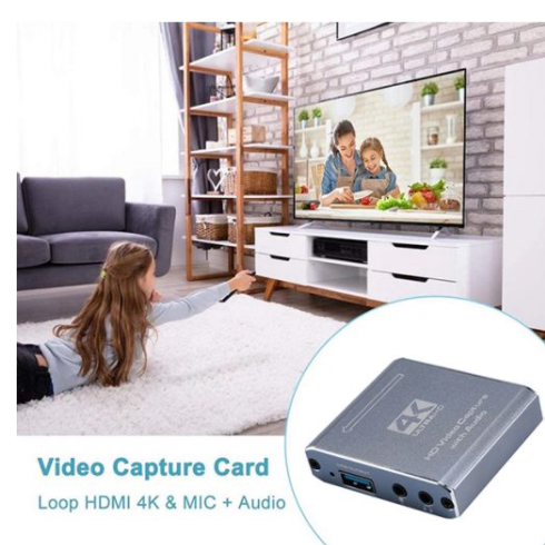 HDMI PASS TROUGH TO USB CAPTURE CARD WITH MIC IN AUDIO OUT - Image 3