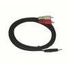 Hybrid Dual RCA - Minijack stereo 1.8m
