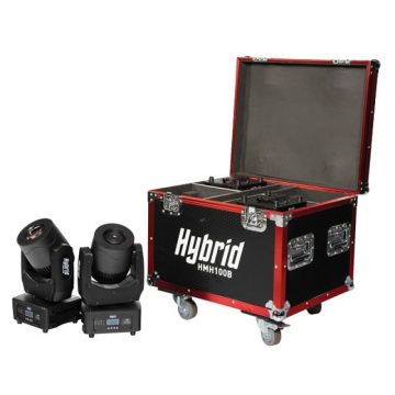 Hybrid HMH 100B 4x80W Beam Moving Heads in Flightcase