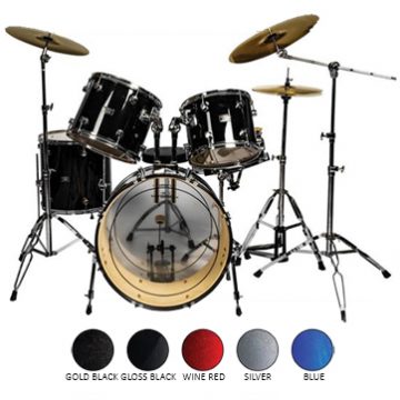 HybridMI HD5R 5 Piece Drum Kits Includes Ride