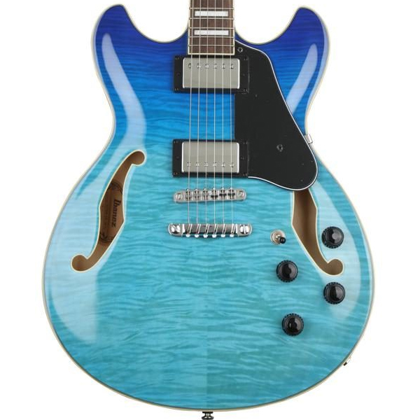 Ibanez AS73FM-AZG AS Series AS Artcore Double Cut-Away Hollow Body Electric Guitar - Image 4