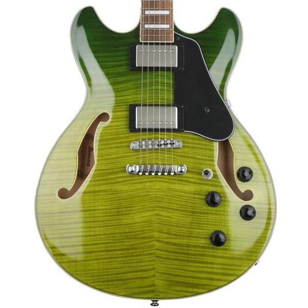 Ibanez AS73FM-GVG AS Series AS Artcore Double Cut-Away Hollow Body Electric Guitar - Image 3