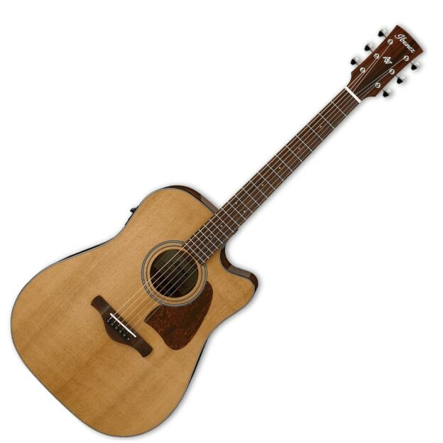 Ibanez AVD9CE-NT Artwood Vintage Thermo Aged Series Dreadnought Acoustic Electric Guitar - Image 2