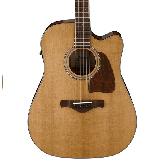 Ibanez AVD9CE-NT Artwood Vintage Thermo Aged Series Dreadnought Acoustic Electric Guitar - Image 3