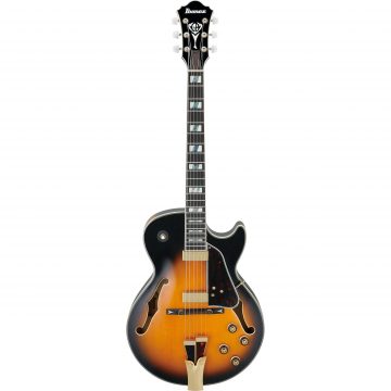 Ibanez GB10SE-BS Signature Series George Benson Signature Hollow Body Electric Guitar with Case