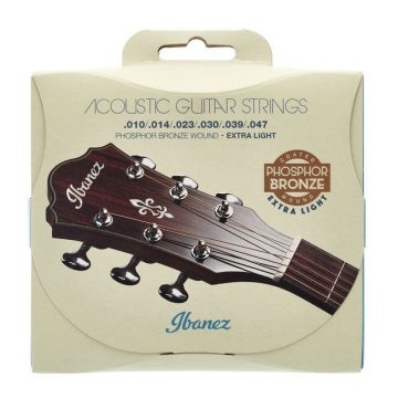 Ibanez IACSP61C 10-47 Phosphor Bronze Extra Light Coated Acoustic Guitar Strings