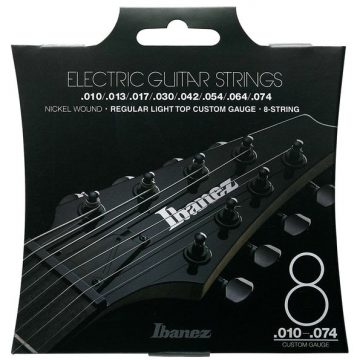 Ibanez IEGS81 10-74 Nickel Wound Regular Light Top 8 String Electric Guitar Strings