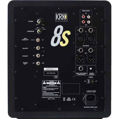 KRK 8s 8" Powered Subwoofer - Image 3