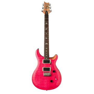 PRS SE Custom 24 Electric Guitar - Bonnie Pink with Natural Back