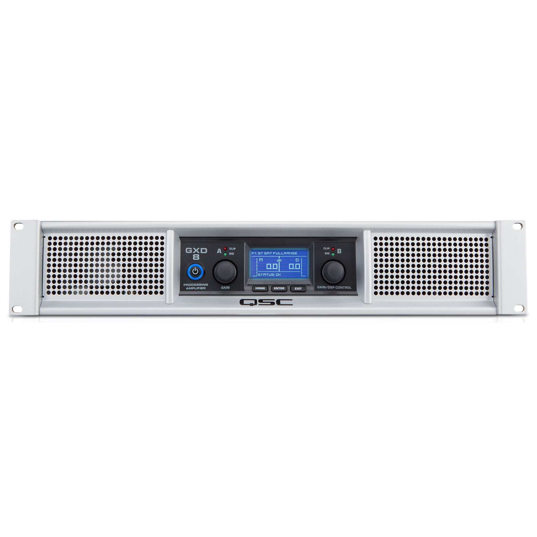 QSC GXD 8 2 X 1200 RMS @ 4Ohm, DSP, Power Amplifier