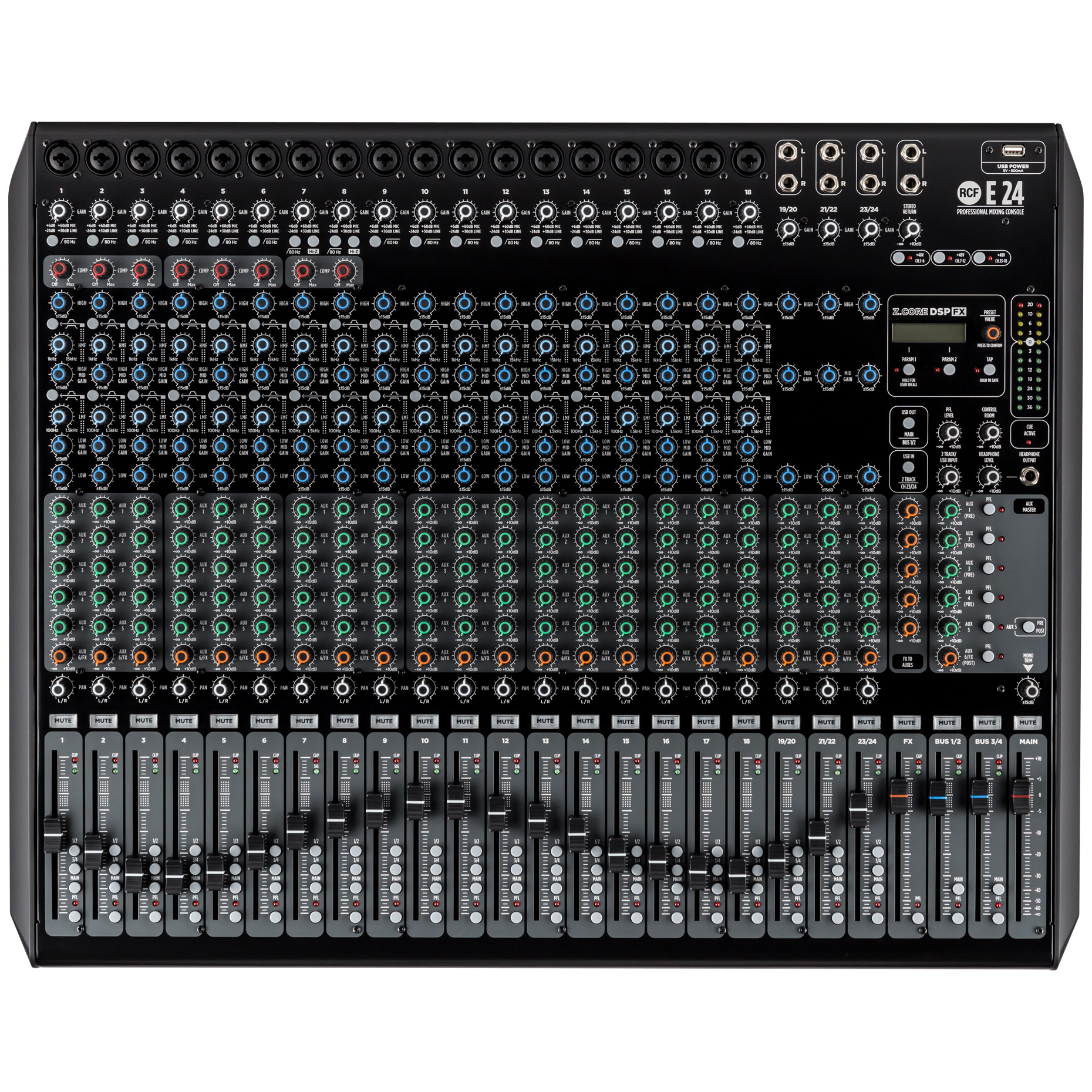 RCF E24 24Channel Mixing Console with Superior Effects AND EQS