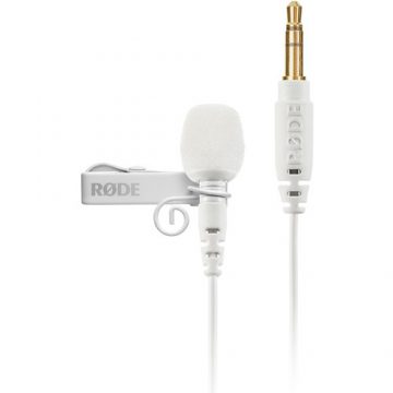 RODE Lavalier GO Professional-grade Wearable Microphone (White)