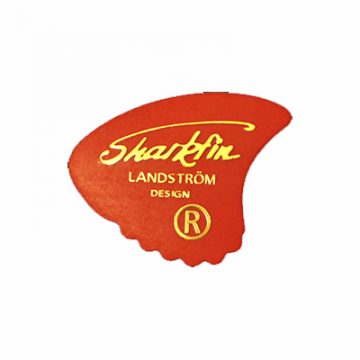 Sharkfin GP101 Gold Print Soft Red Plectrum