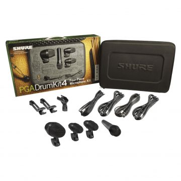 SHURE PGADRUMKIT4 PG ALTA DRUM MICROPHONE KIT 4 – THE ESSENTIAL PACKAGE