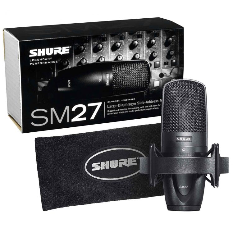 SHURE SM27 PROFESSIONAL LARGE DIAPHRAGM CONDENSER MICROPHONE - Image 2